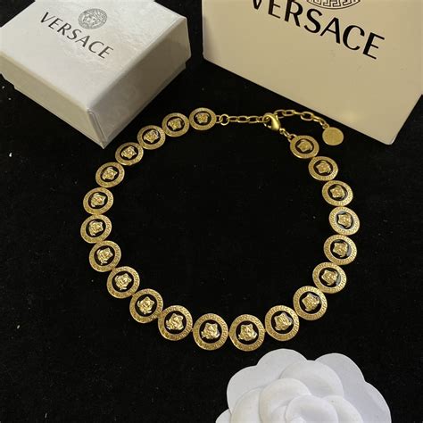 buy women versace necklace replica|versace necklace real.